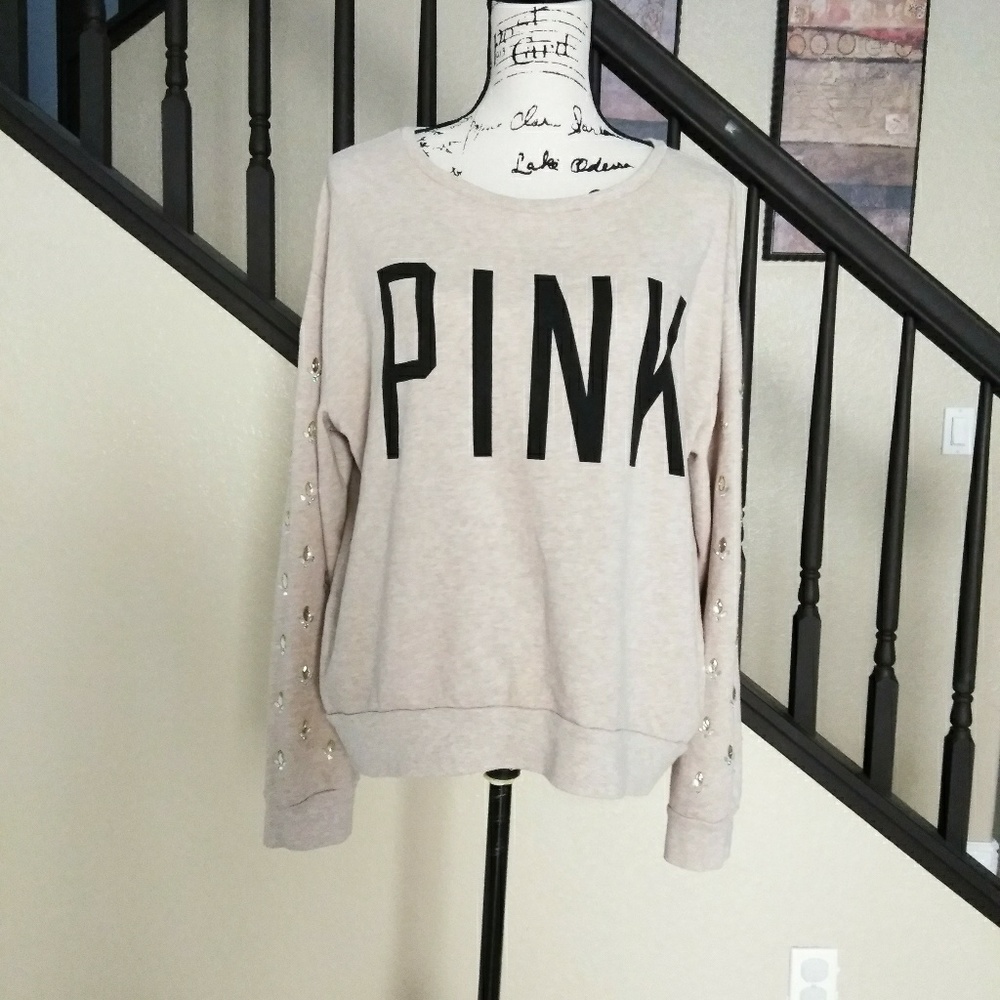 VS Pink Long Sleeve Pullover Sweatshirt